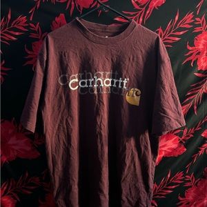 CARHARTT BURGUNDY MEN’S T-SHIRT
